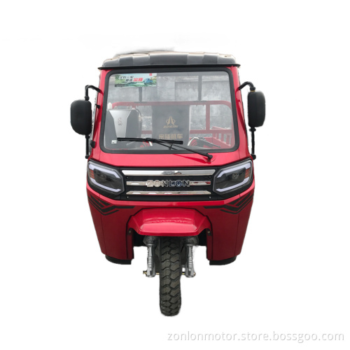 A very practical enclosed motor tricycle
